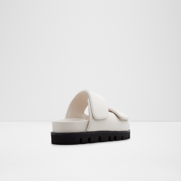 Blanco Aldo Fashion Lilo Slide Sandalia Con Plataforma Plana