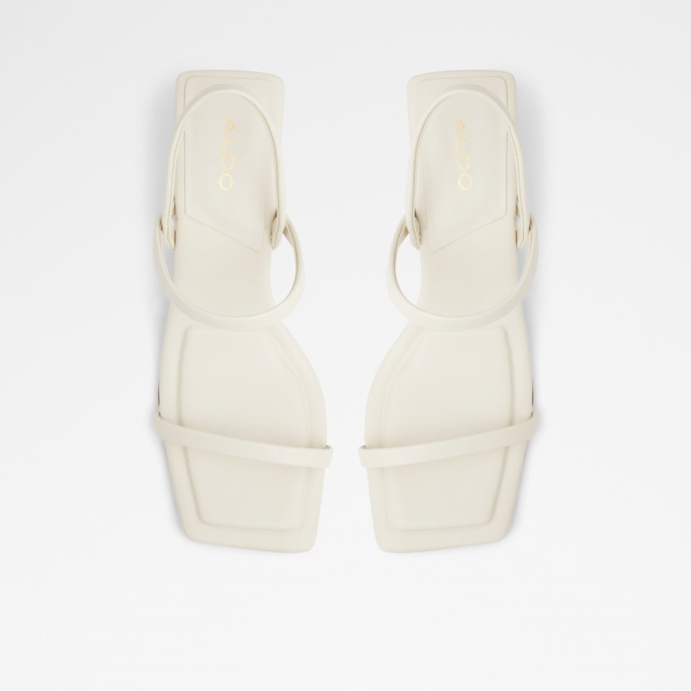 Aldo Lokurr Sandalias De Tacón Con Tira Trasera Blanco Moda