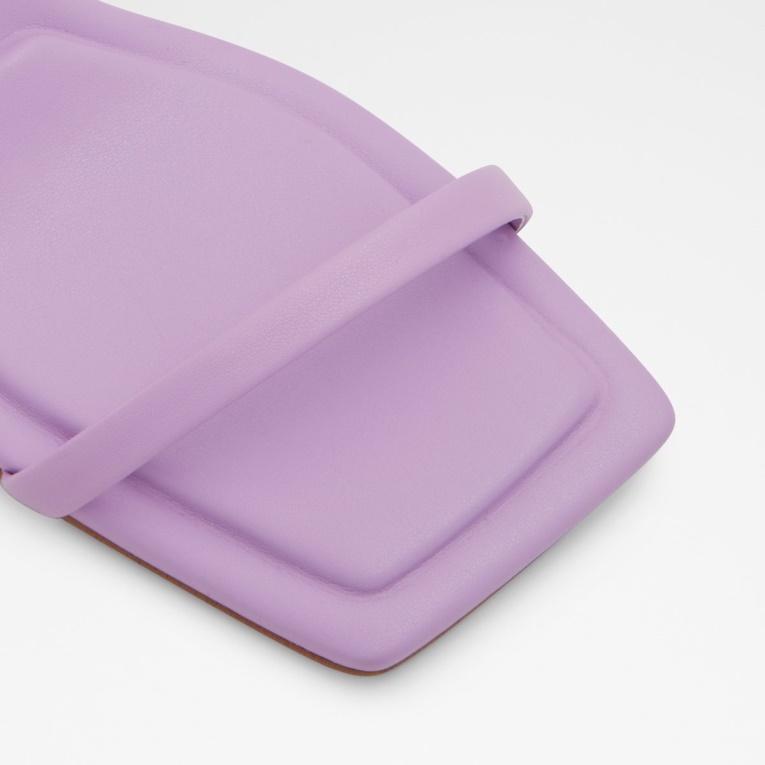 Morado Brillante Recién Llegado Lokurr Sandalias De Tacón Con Tira Trasera Moda Aldo