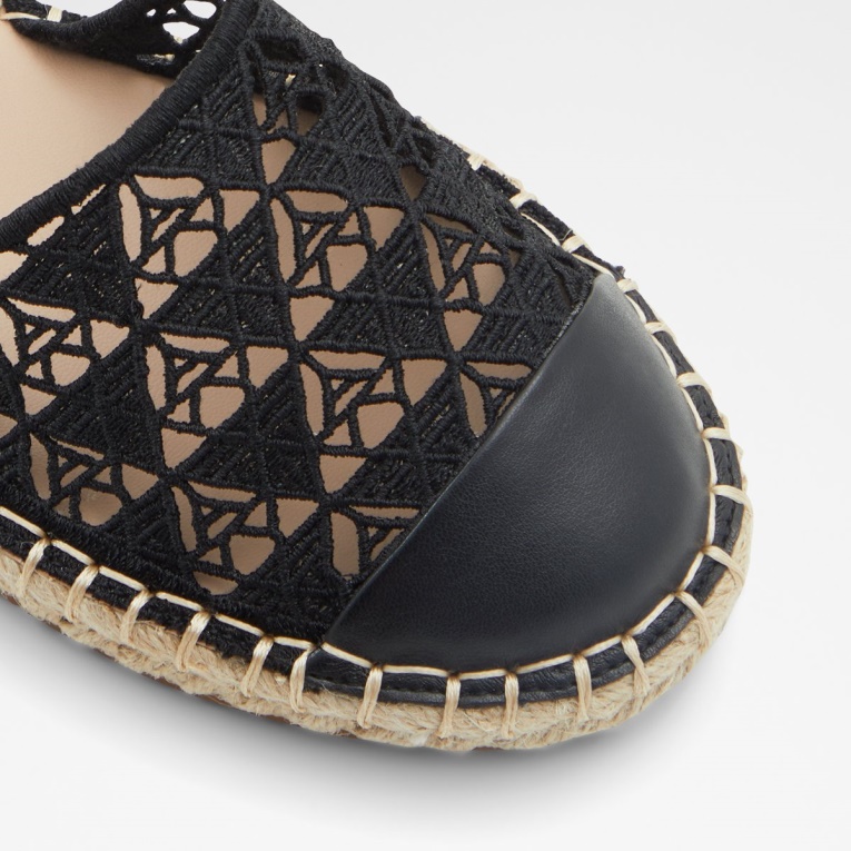 Aldo Looma Cuña Sandalia Negro Moda