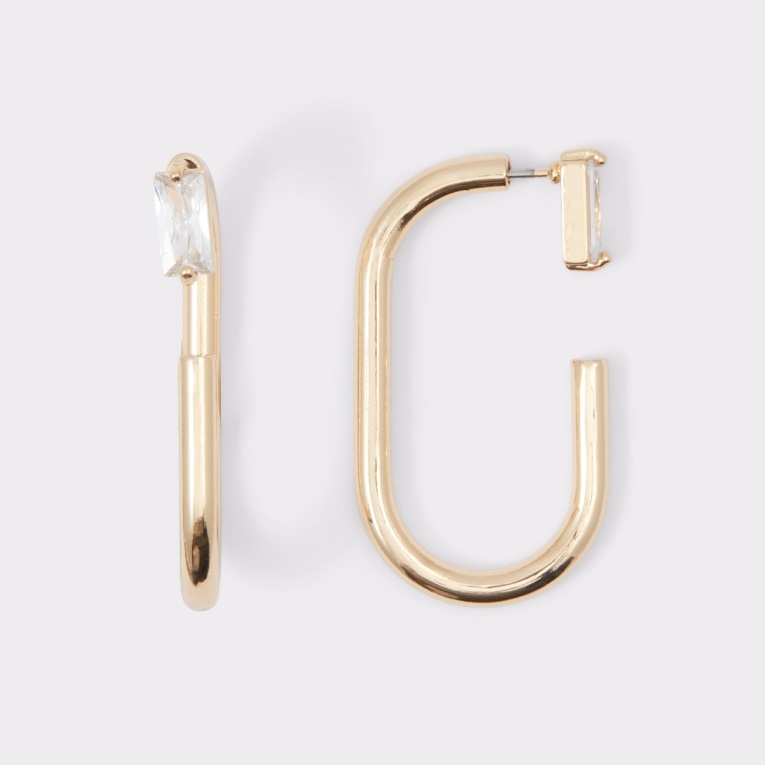 última Oportunidad Pendientes De Lupa Moda Aldo Oro-transparente Multi