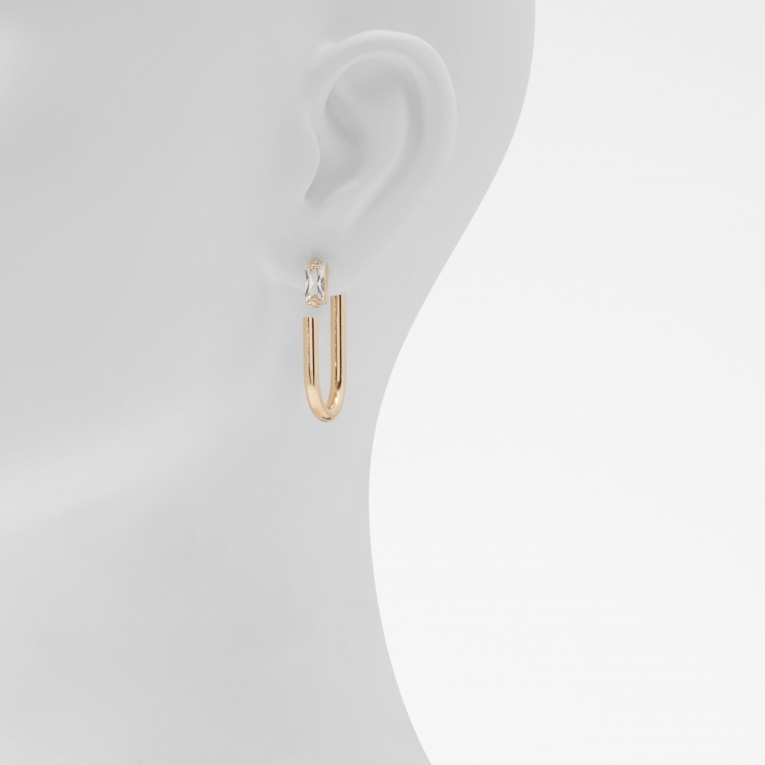 última Oportunidad Pendientes De Lupa Moda Aldo Oro-transparente Multi