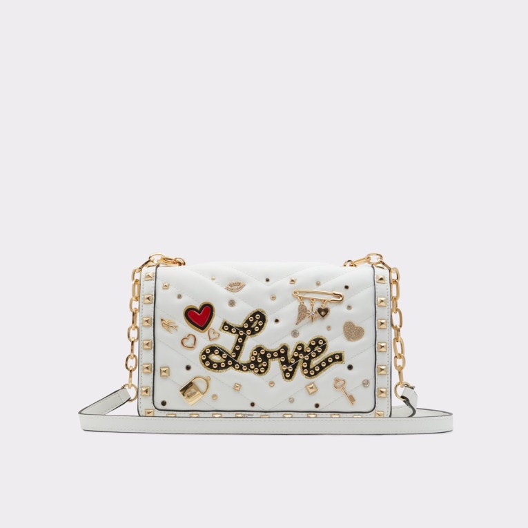 Bolso Bandolera Lovetruly Blanco Moda Aldo