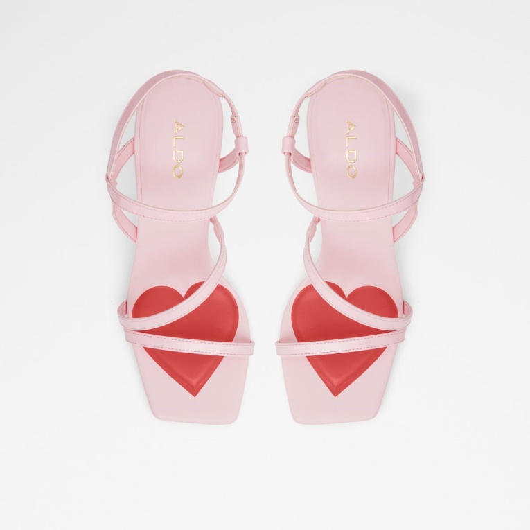 Sandalias De Tacón Alto Con Tiras Luvly Rosas De Aldo A La Moda Tacón De Aguja