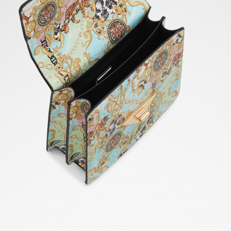 Aldo Agotado Bolso Luxsavane Con Asa Superior Multicolor Pastel Moda