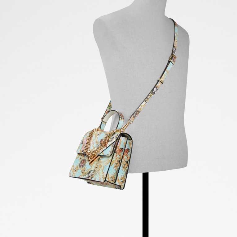 Aldo Agotado Bolso Luxsavane Con Asa Superior Multicolor Pastel Moda