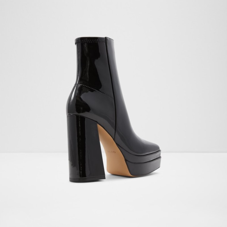 Charol Sintético Negro Moda Aldo Mabel