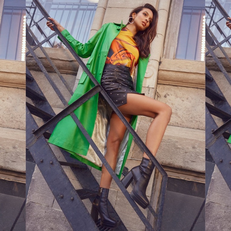 Moda Negro Sintético Liso Recién Llegado Mabel Plataforma Botín Plateforme Aldo