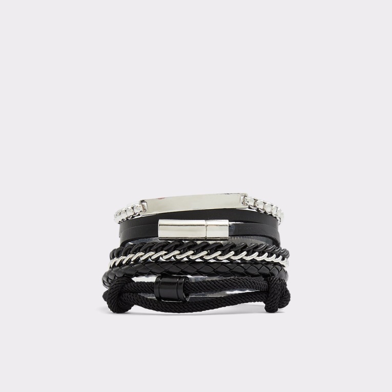 Pulsera Multi Maldini Negro-plata Moda Aldo