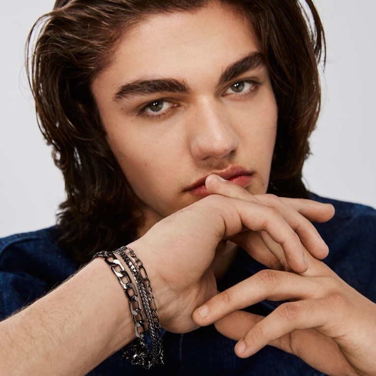 Pulsera Multi Maldini Negro-plata Moda Aldo