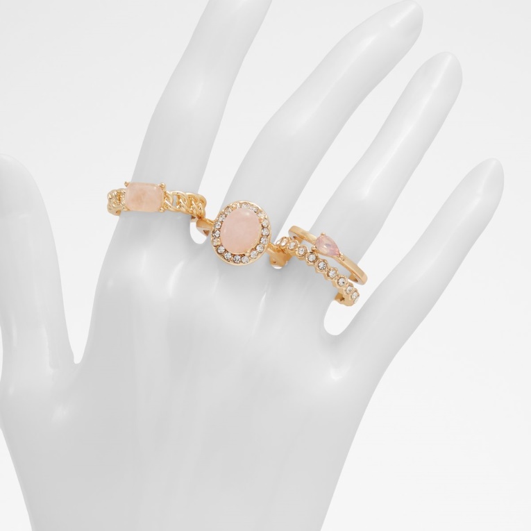 Manaberel Anillo Rosa Claro Moda Aldo