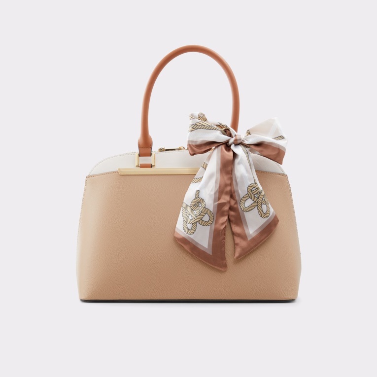 Bolso Bandolera Beige Mediano Con Asa En La Parte Superior De Aldo Fashion