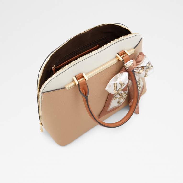 Bolso Bandolera Beige Mediano Con Asa En La Parte Superior De Aldo Fashion