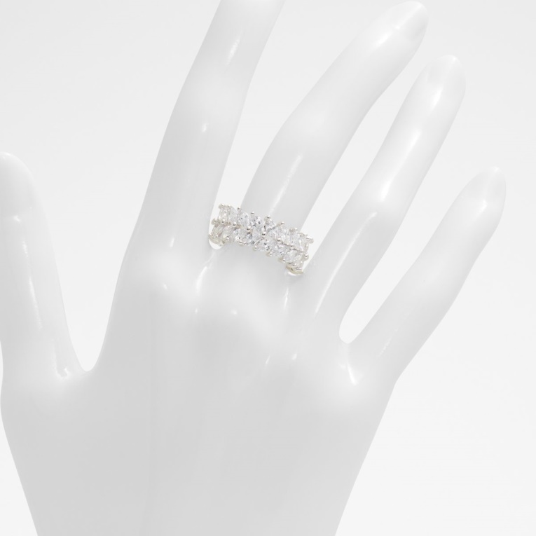 Moda Aldo Maossa Anillo Plata-transparente Multi