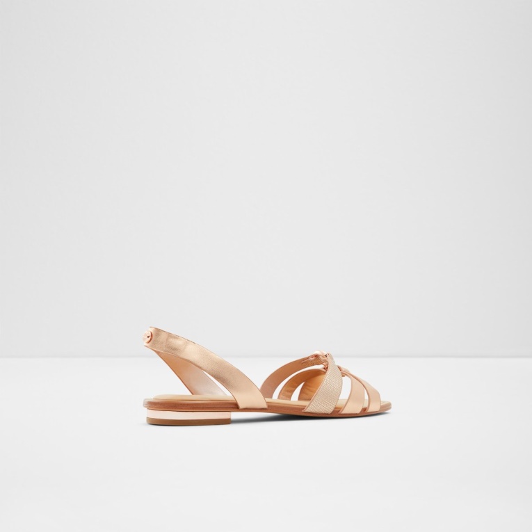 Aldo Fashion Marassi Sling Back Sandalia Oro Rosa