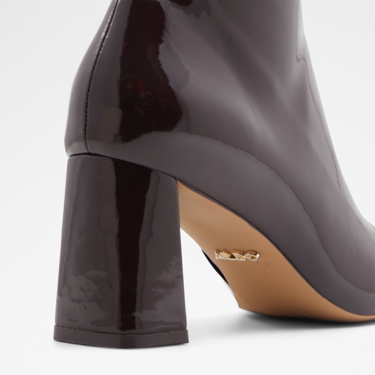 Botín Aldo Marcella Marrón Oscuro De Moda