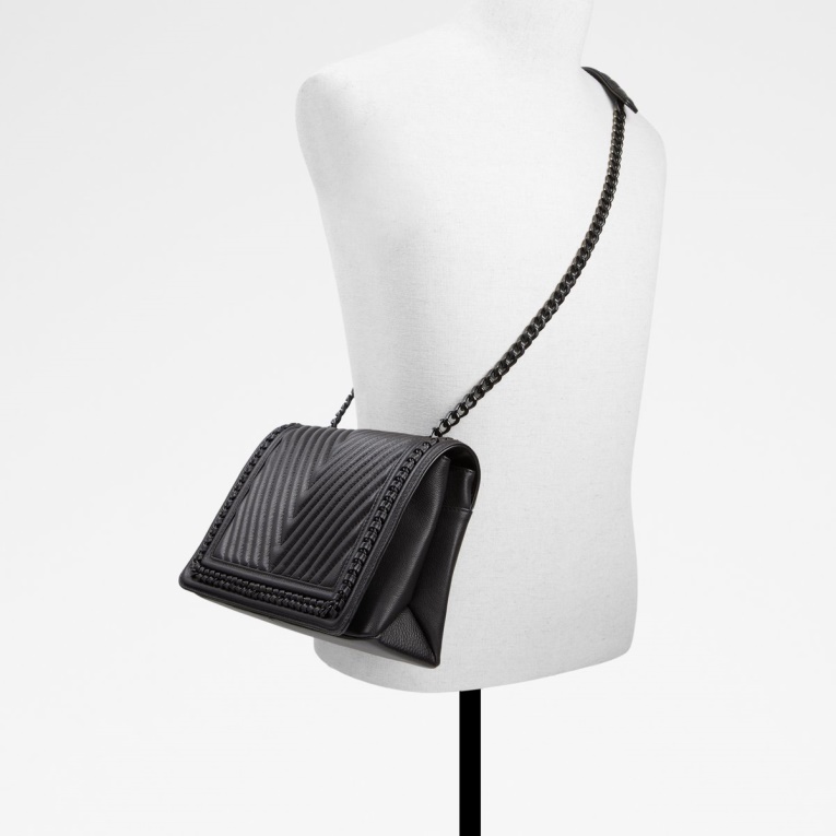 Bolso Bandolera Marsia Negro Aldo De Moda
