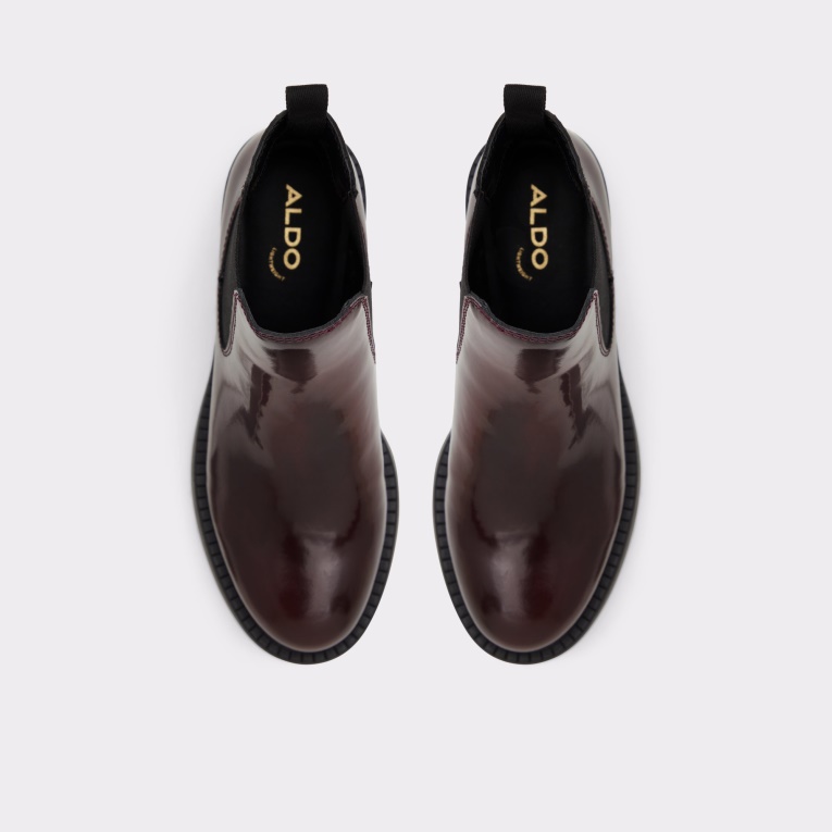 Aldo Moda Bordo Recién Llegado Mayo Chelsea Bota Suela Dentada