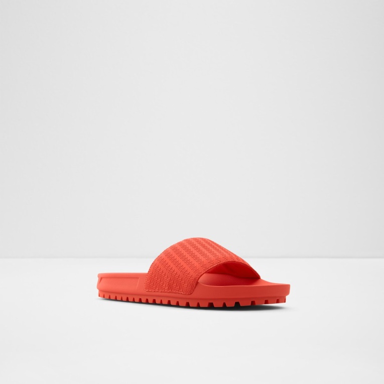Aldo Mazaro Slide Sandalia Rojo Moda