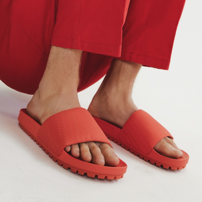 Sandalia Mazaro Slide Rojo Moda Aldo