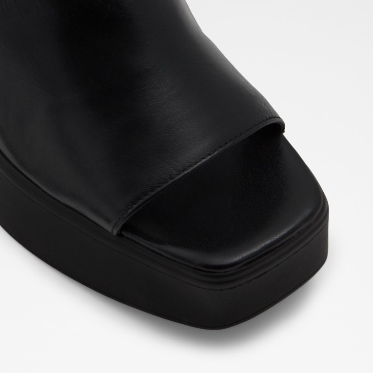 Negro Aldo Fashion Melcee Mule Con Tacón Plateforme