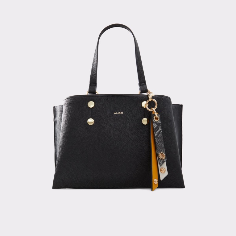 Bolso Tote Negro De Merobrelia De Moda De Aldo