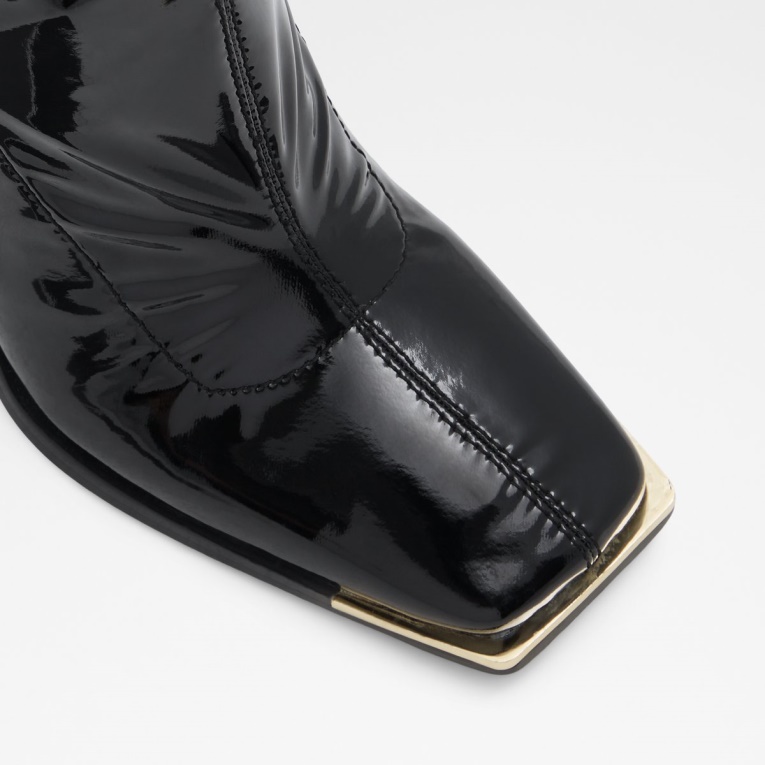 Metro Botín Tacón Bloque Aldo Moda Negro