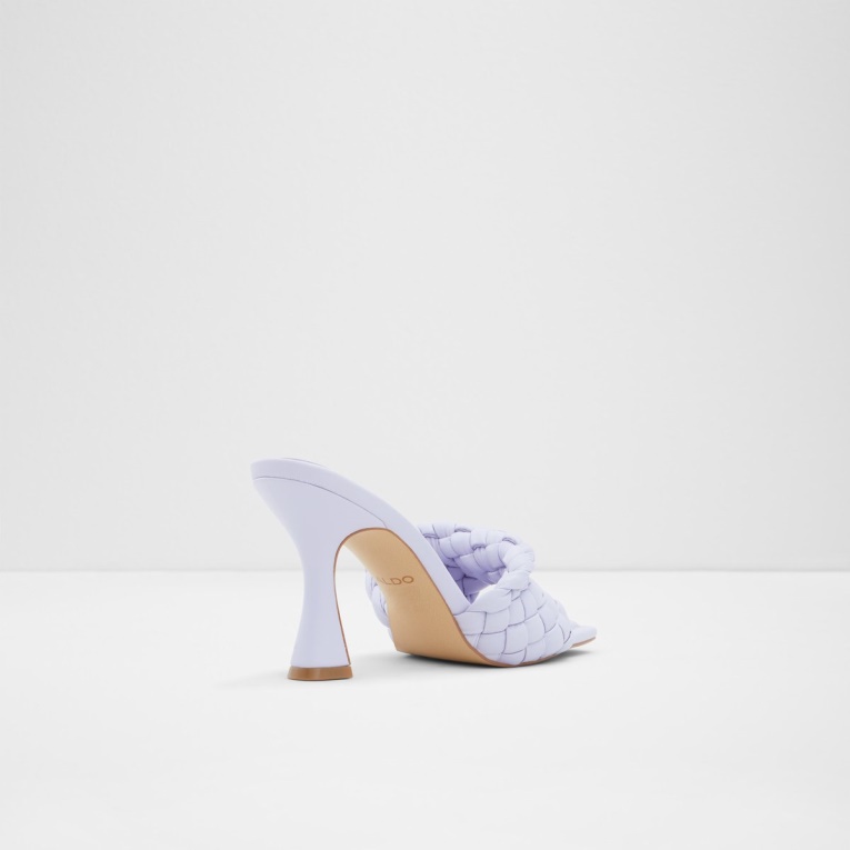 Morada Sandalia De Tacón Alto Milano Tacón De Aguja Moda Aldo