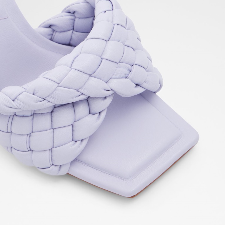 Morada Sandalia De Tacón Alto Milano Tacón De Aguja Moda Aldo