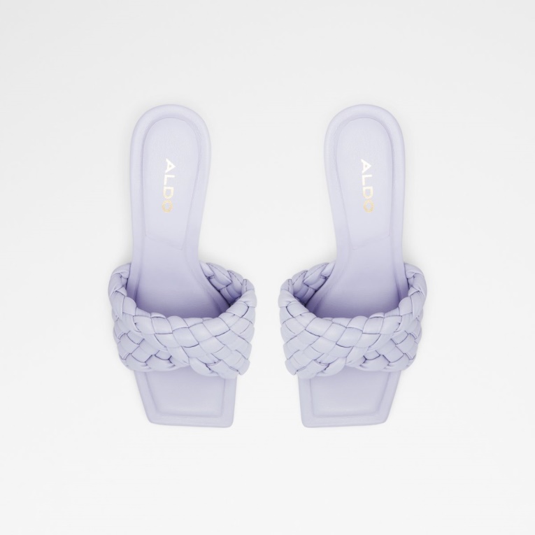 Morada Sandalia De Tacón Alto Milano Tacón De Aguja Moda Aldo