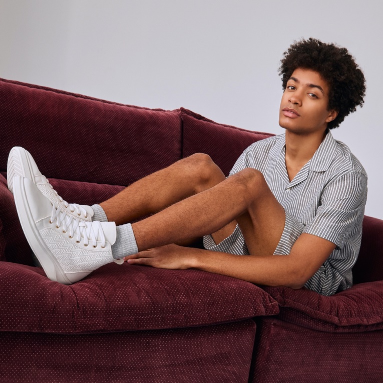 Aldo Blanco Moda Mirardo Zapatillas Altas