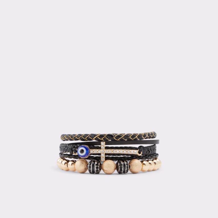 Pulsera Multi Miroiric Negro-oro Moda Aldo