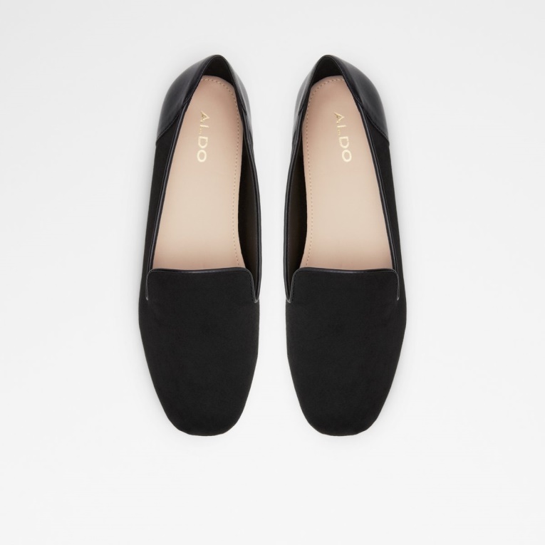 Mocasines Mitimna De Bajo Stock De Aldo De Material Mixto De Tela Negra De Moda