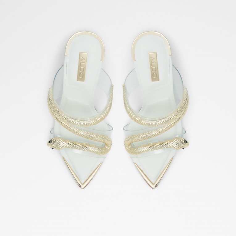 Najash Sandalia De Tiras Con Tacón Tacón De Aguja Moda Blanco Aldo