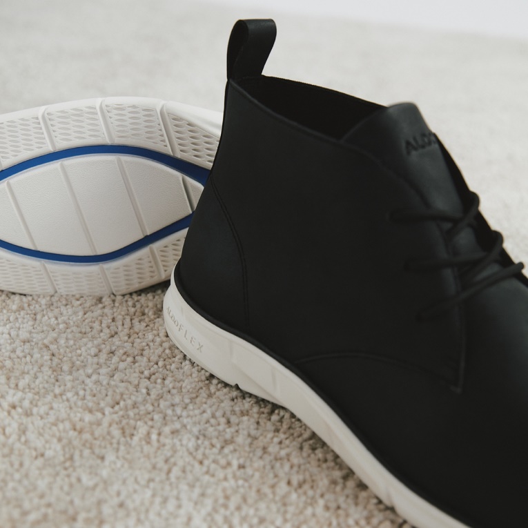 Botines Negros De Moda Con Cordones Namibi De Aldo