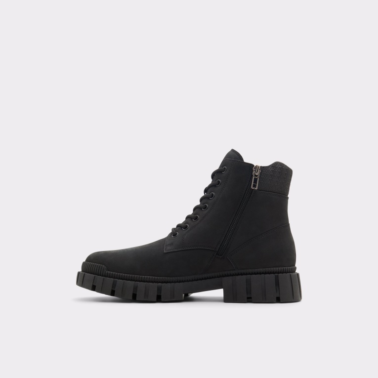 Bota Con Cordones Newfield Negra Aldo De Moda
