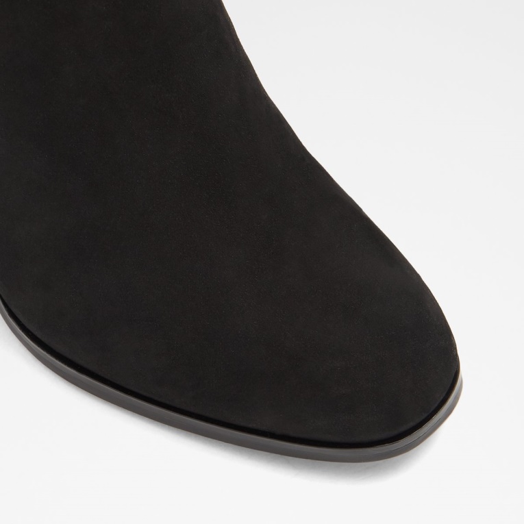 Botines Noemieflex De Noemieflex De Cuero Negro Con Tacón De Bloque Aldo Fashion