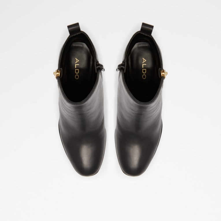 Noemieflex Botín Moda Aldo Negro Cuero Liso