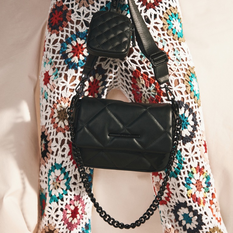 Bolso Bandolera Negro Norie De Aldo Fashion