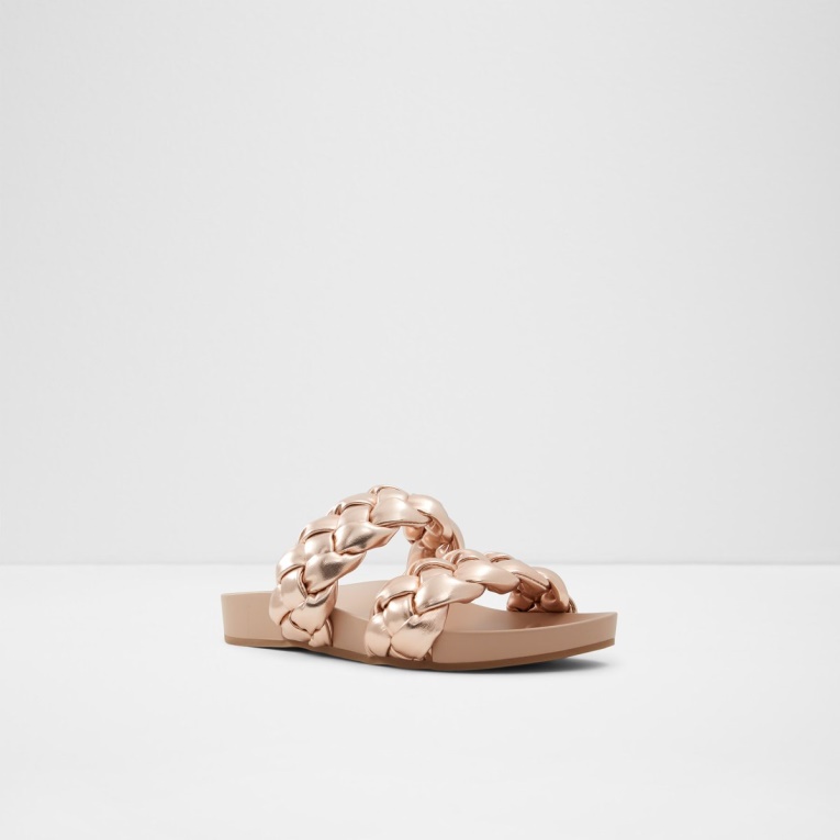 Sandalia Chanclas De Roble Oro Rosa Moda Aldo