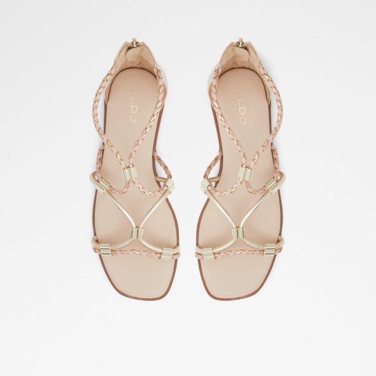 Sandalia Plana Con Tiras Oceriwenflex Multicolor Metalizado Moda Aldo