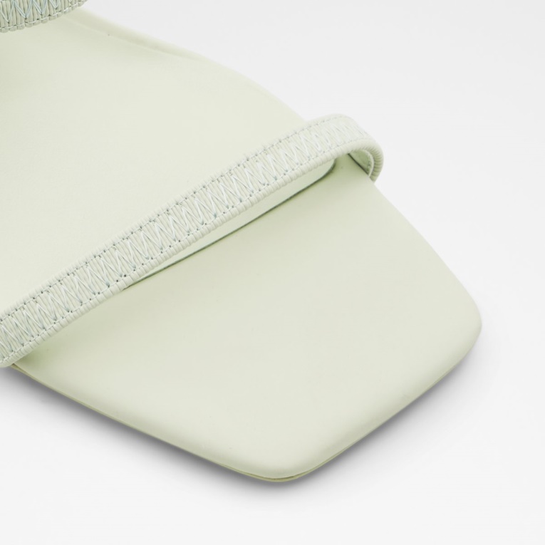 Sandalia De Tacón Alto Con Tiras Okurr De Aldo Fashion Verde Brillante