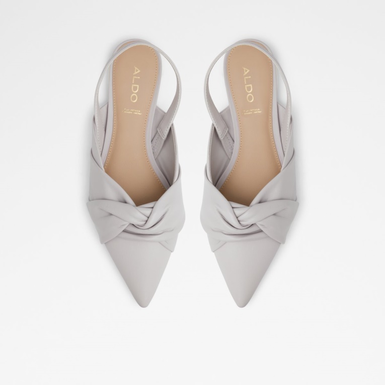 Bailarina Con Tira Trasera Olly Gris De Moda De Aldo