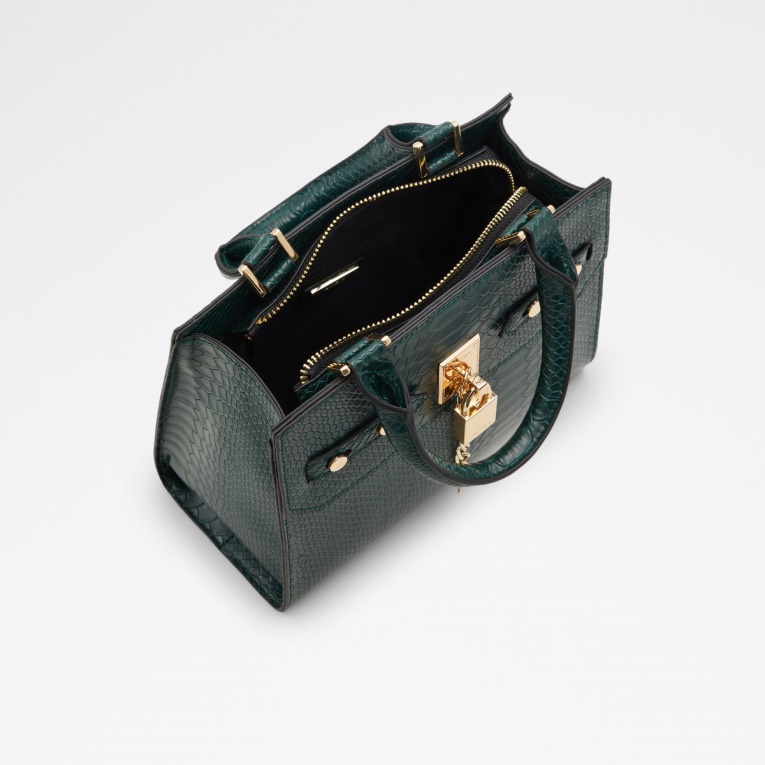 Bolso Satchel Oziroe De Bajo Stock De Moda Verde Oscuro De Aldo