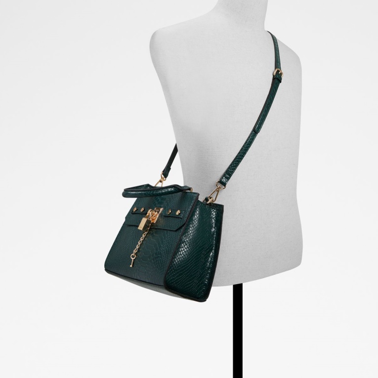 Bolso Satchel Oziroe De Bajo Stock De Moda Verde Oscuro De Aldo