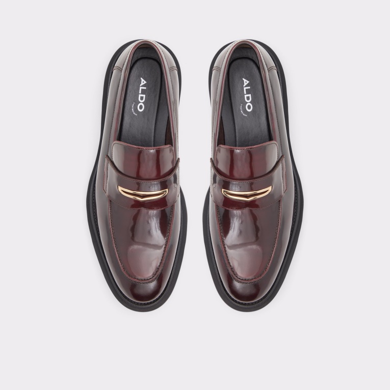 Aldo Rojo Moda Recién Llegado Mocasín Pierre Suela Dentada