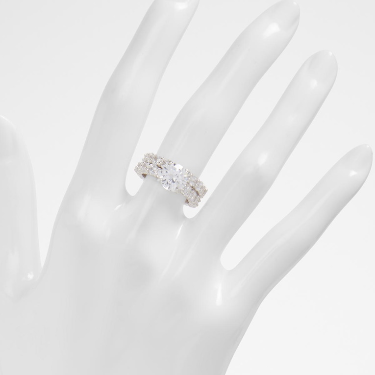 Anillo Multiplagens Plata-transparente Aldo De Moda