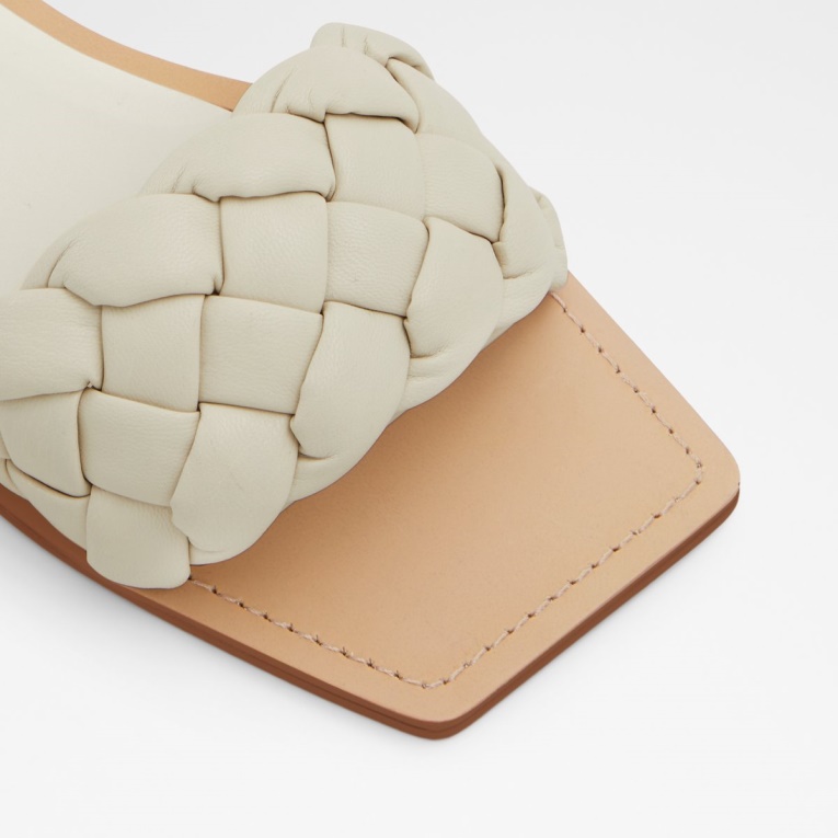 Poetas Diapositivas Sandalia Aldo Moda Blanco