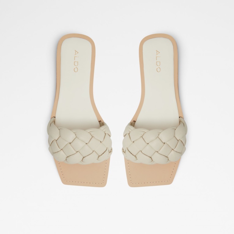 Poetas Diapositivas Sandalia Aldo Moda Blanco