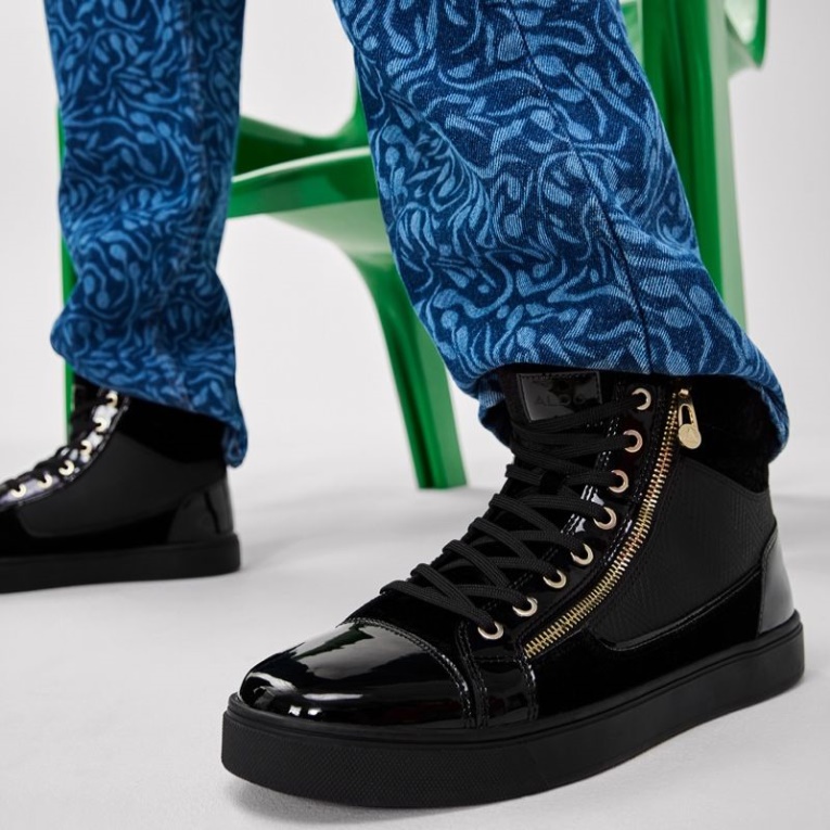 Moda Aldo Popstar Negro Terciopelo Sintético